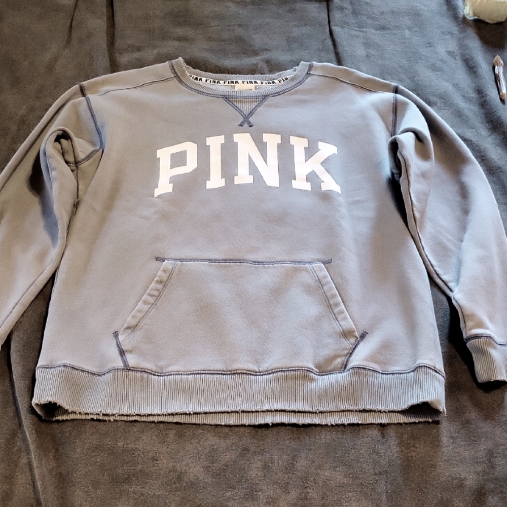 Victoria's Secret PINK crew Sweatshirt Gray S